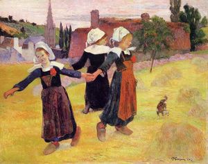 Paul Gauguin - Breton girls dancing