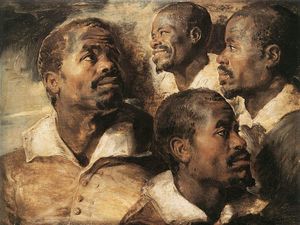 Peter Paul Rubens - Studies of the Head of a Negro