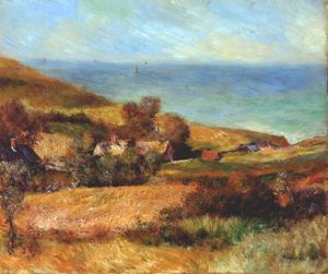 Pierre-Auguste Renoir - View of the normandy coast near wargemont