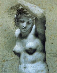 Pierre-Paul Prud'hon - Bust of female nude