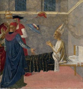 Vannucci Pietro (Le Perugin) - St. Jerome who resurrected the bishop Andrea