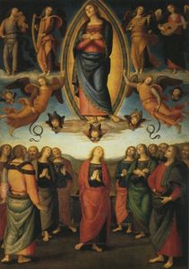 Vannucci Pietro (Le Perugin) - Polyptych Annunziata (Assumption of Mary)
