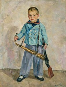 Pyotr Konchalovsky - Boy with a Pipe (Andron Mikhalkov)
