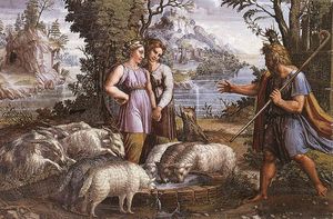Raphael (Raffaello Sanzio Da Urbino) - Jacob-s Encounter with Rachel