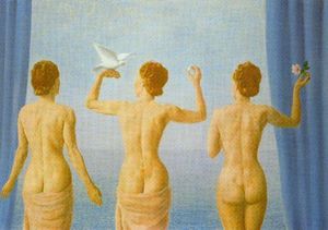 Rene Magritte - The break in the clouds (The calm)