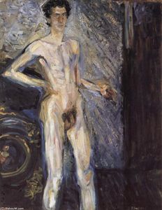 Richard Gerstl - Self Portrait (Nude in a full figure)