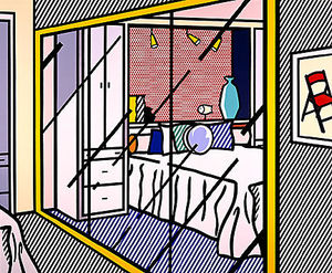 Roy Lichtenstein - Interior with mirrored closet