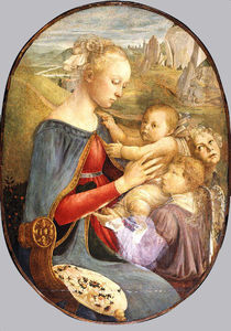 Sandro Botticelli - Madonna and Child with Two Angels