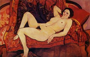 Suzanne Valadon - Nude on the sofa