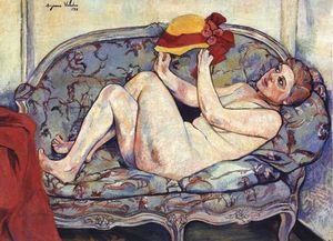 Suzanne Valadon - Nude Reclining on a Sofa