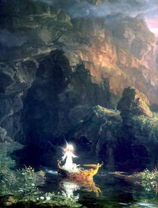 Thomas Cole - The Voyage of Life: Childhood (detail)