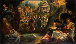Tintoretto (Jacopo Comin) - The Worship of the Golden Calf