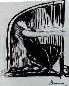 Umberto Boccioni - Kneeling Allegorical Figure