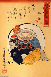 Utagawa Kuniyoshi - Hotei