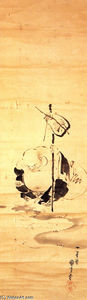 Utagawa Kuniyoshi - Hotei, one of the seven Gods of good fortune