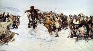 Vasili Ivanovich Surikov - Taking a snowy town