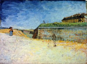 Vincent Van Gogh - Fortifications of Paris with Houses