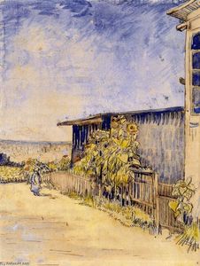 Vincent Van Gogh - Shed with Sunflowers