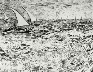 Vincent Van Gogh - A Fishing Boat at Sea