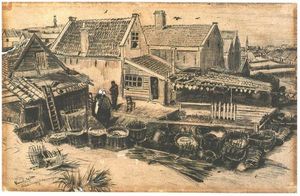 Vincent Van Gogh - Fish-Drying Barn, Seen From a Height