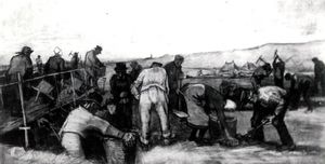 Vincent Van Gogh - Peat Diggers in the Dunes