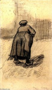 Vincent Van Gogh - Peasant Woman Lifting Potatoes