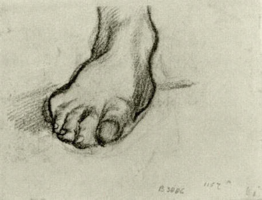  Artwork Replica Sketch of a Foot, 1886 by Vincent Van Gogh (1853-1890, Netherlands) | ArtsDot.com