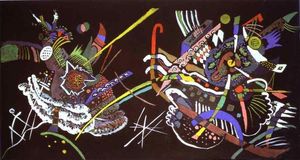 Wassily Kandinsky - Draft for Mural In The Unjuried Art Show, Wall B
