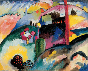 Wassily Kandinsky - Landscape with factory chimney
