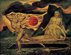 William Blake - The Body of Abel Found by Adam ^ Eve