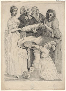 William Hogarth - John Henley with five unknown figures
