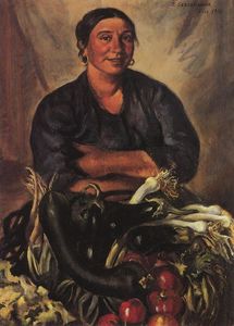 Zinaida Serebriakova - Merchant vegetables. Nice