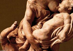 Gian Lorenzo Bernini - Charity with two children (detail)