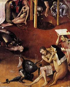 Hieronymus Bosch - Triptych of Garden of Earthly Delights (detail) (15)