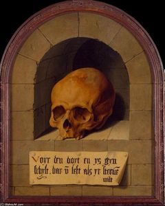 Barthel Bruyn The Elder - Skull in a Niche
