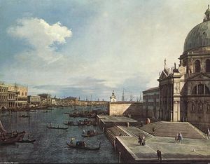 Giovanni Antonio Canal (Canaletto) - The Grand Canal at the Salute Church
