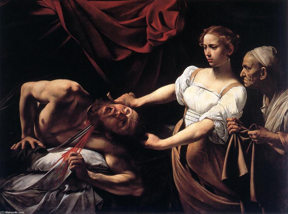  Oil Painting Replica Judith Beheading Holofernes, 1598 by Caravaggio (Michelangelo Merisi) (1571-1610, Spain) | ArtsDot.com