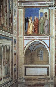 Giotto Di Bondone - View of a chapel