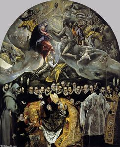 El Greco (Doménikos Theotokopoulos) - The Burial of the Count of Orgaz - (buy famous paintings)