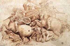 Leonardo Da Vinci - The Battle of Anghiari (copy of a detail)