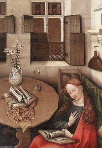Robert Campin (Master Of Flemalle) - Annunciation (detail)