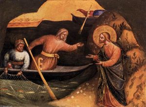 Lorenzo Veneziano - Calling of the Apostles Peter and Andrew