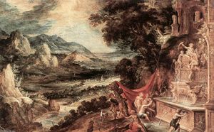 Kerstiaen De Keuninck - Landscape with Actaeon and Diana