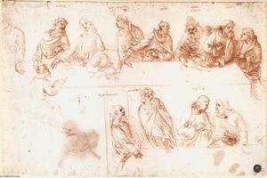 Leonardo Da Vinci - Study for the Last Supper