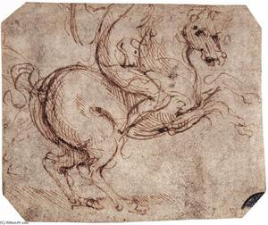 Leonardo Da Vinci - Study of a rider