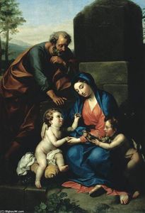 Anton Raphael Mengs - The Holy Family with the Infant St John the Baptist