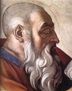 Michelangelo Buonarroti - Zechariah (detail)