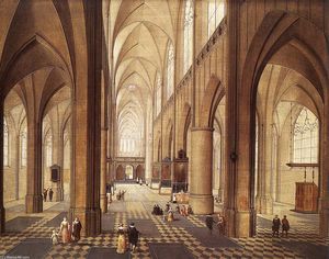 Pieter Neefs The Elder - Interior of a Church