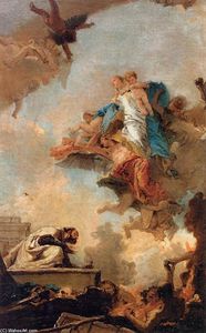 Giovanni Battista Tiepolo - Apparition of the Virgin to St Simon Stock