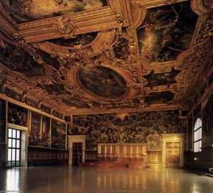 Tintoretto (Jacopo Comin) - View of the Sala del Maggior Consiglio